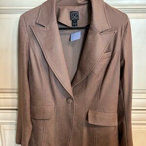 Clara sun woo vegan  leather blazer